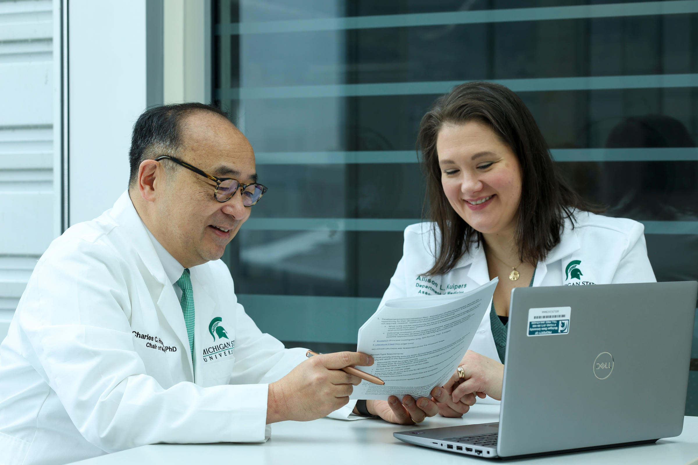 Drs. Chaz Hong and Allison Kuipers