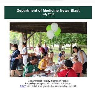 Department's News Blast -  July Issue 